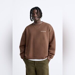 ZARA MEN T-SHIRT WITH TONAL EMBROIDERY